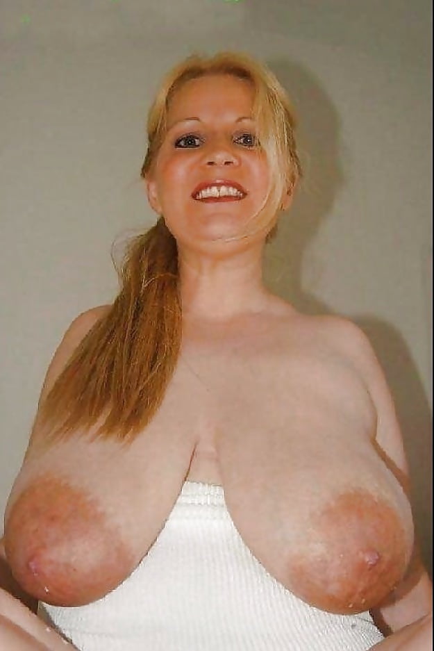 Pale saggy tits