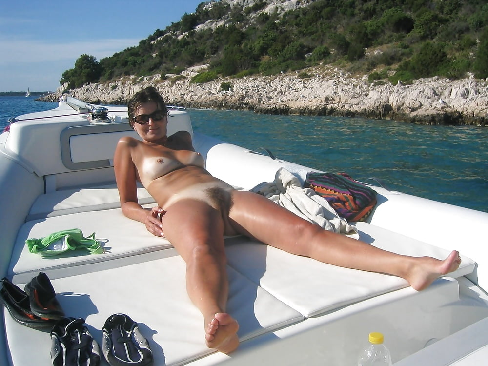 Wife naked on boats