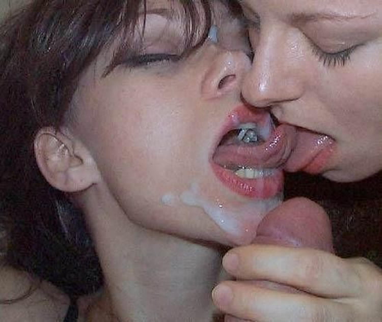 Cum kissing girls