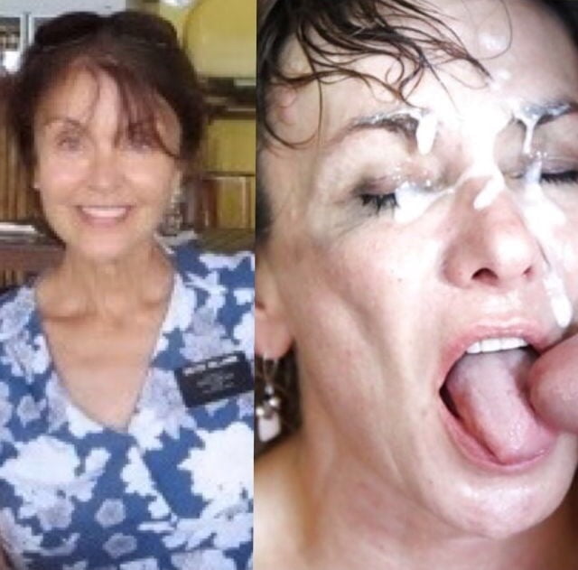 Older women facial cum videos