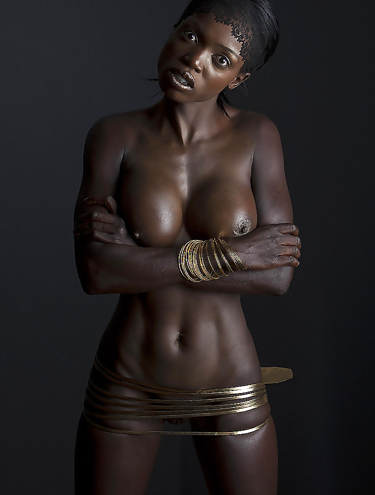 Sexy woman ebony nude