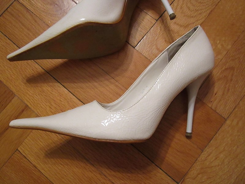White 4 inch heels porn gallery