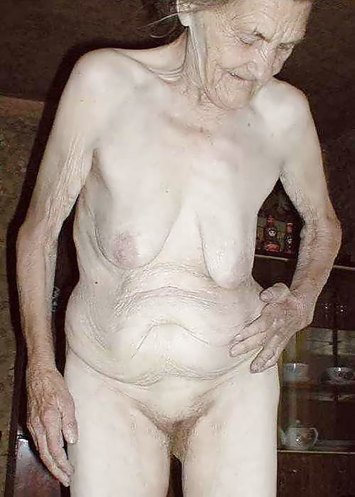 Completely Naked Old Lady.