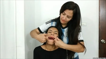 gagged with    socks and clear tape gag selfgags         