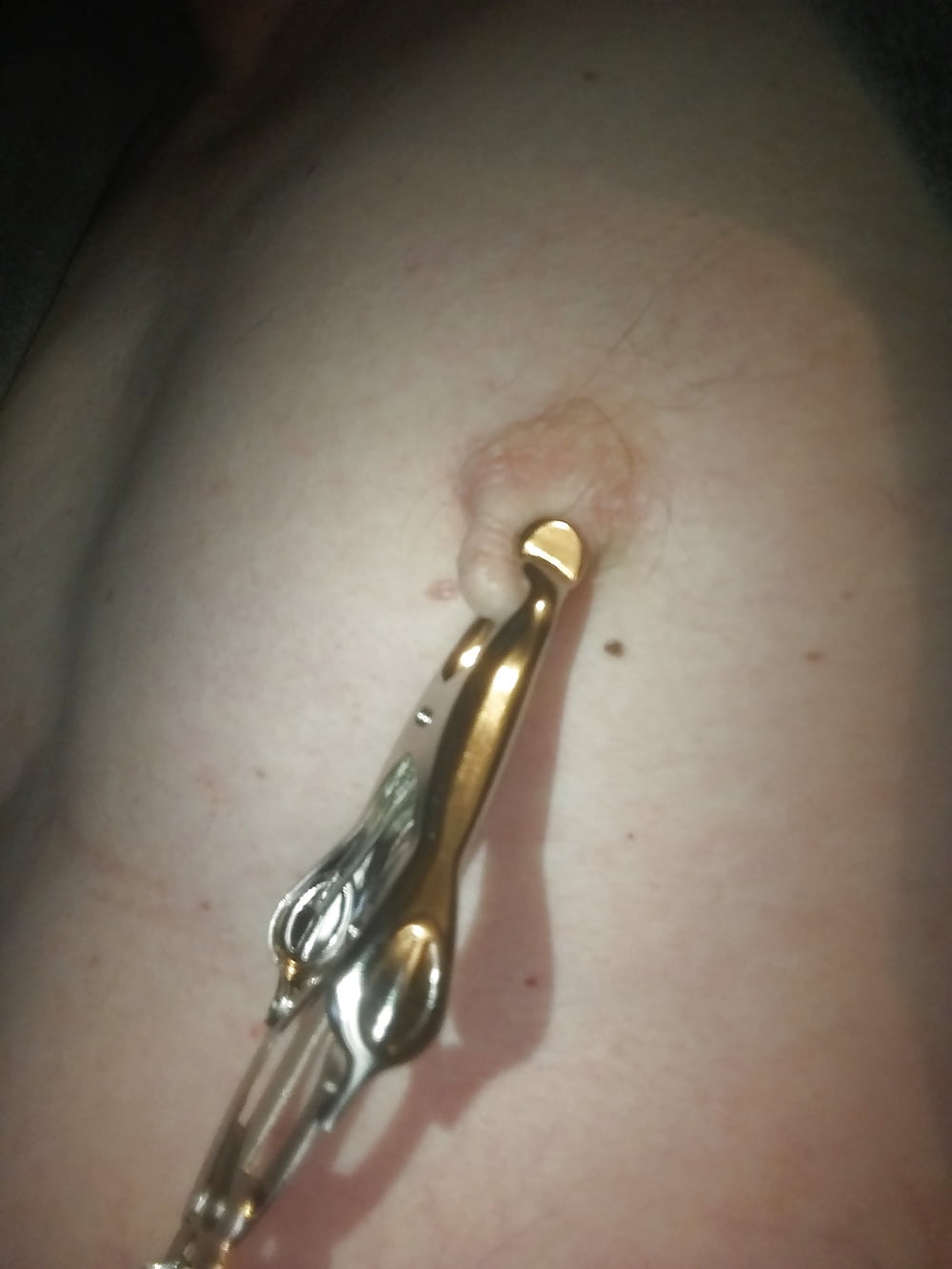 Amateur milf nipple clamps