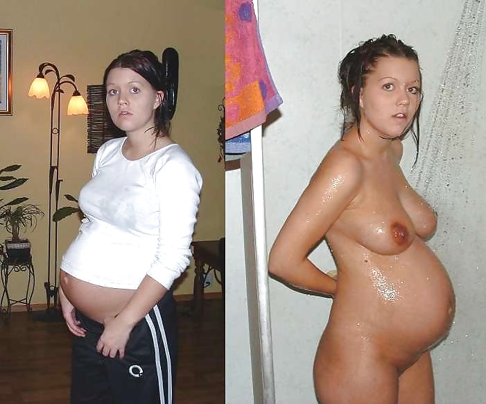Pregnant Dressed & Undressed.