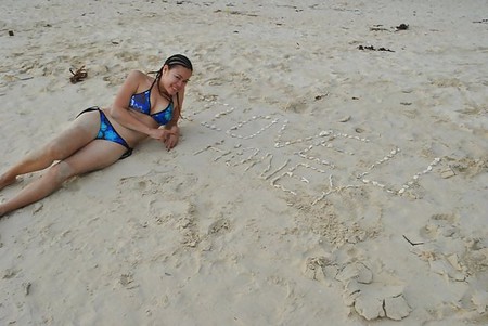 sexy filipina in the beach