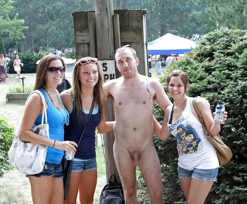 in public group Nude