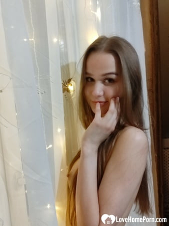 cute amateur girlfriend teasing with some stripping         