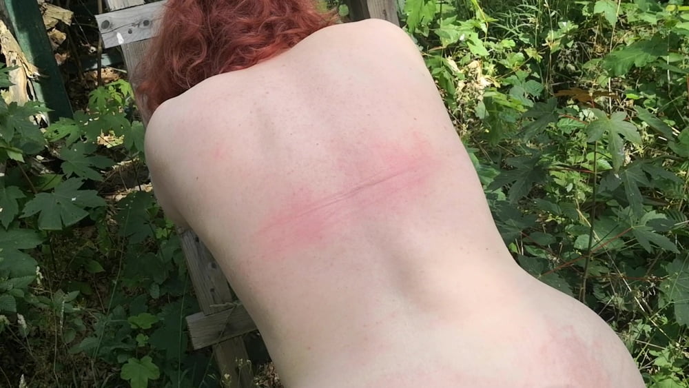 Whip my back in public forest - 34 Pics 