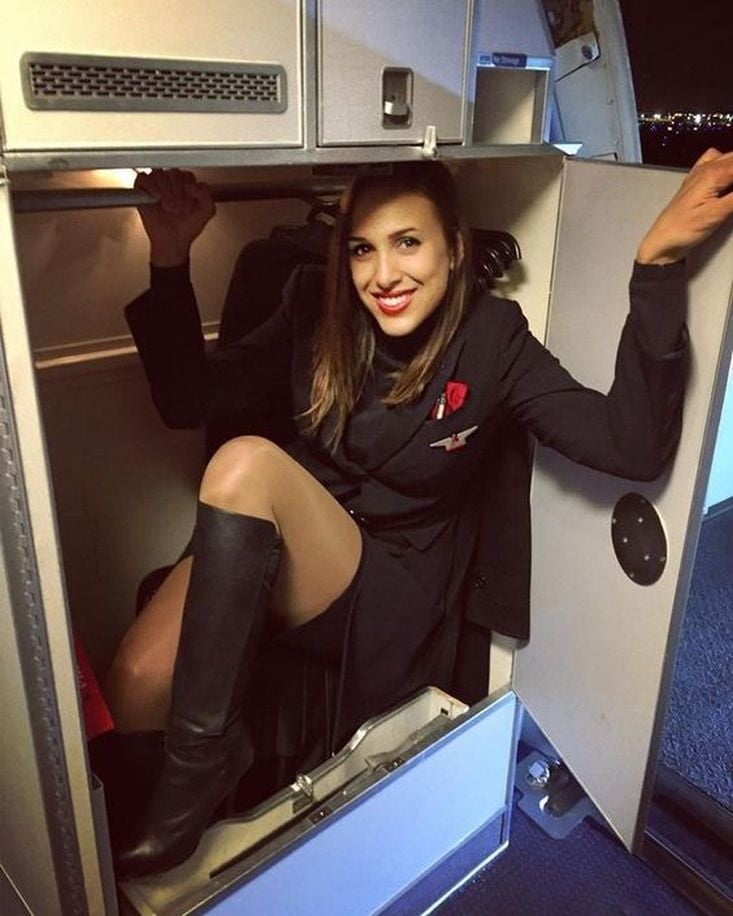 Mature Flight Attendants in Tights - 140 Photos 