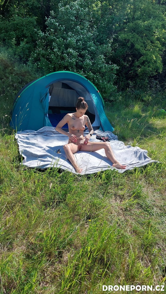 Nudist MILF sunbathing and masturbating - 37 Pics 