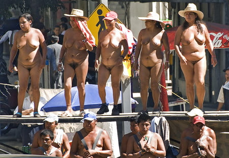 Sex Nude Protestors In Spain HD