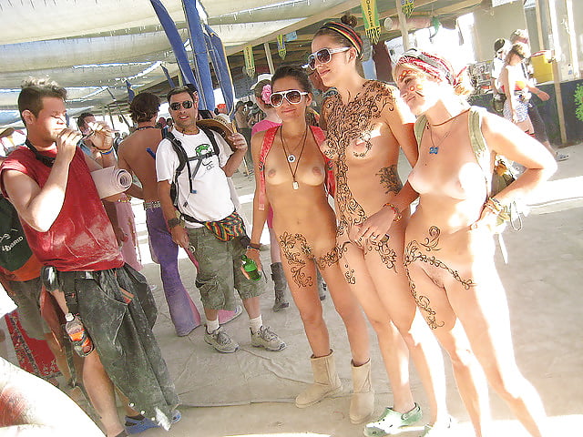 Burning Man Festival - Bodypaint Art porn gallery