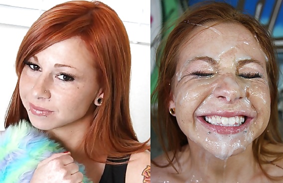 Before and after facials and cumshots. porn gallery