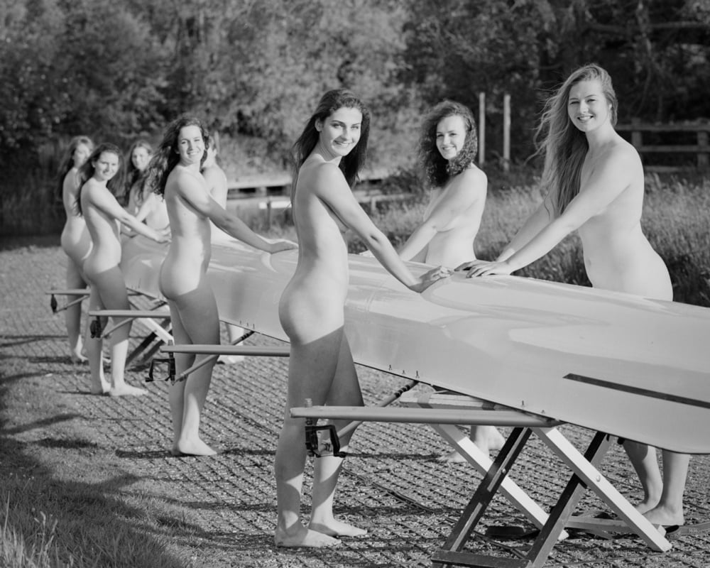 Naked women bondage in water
