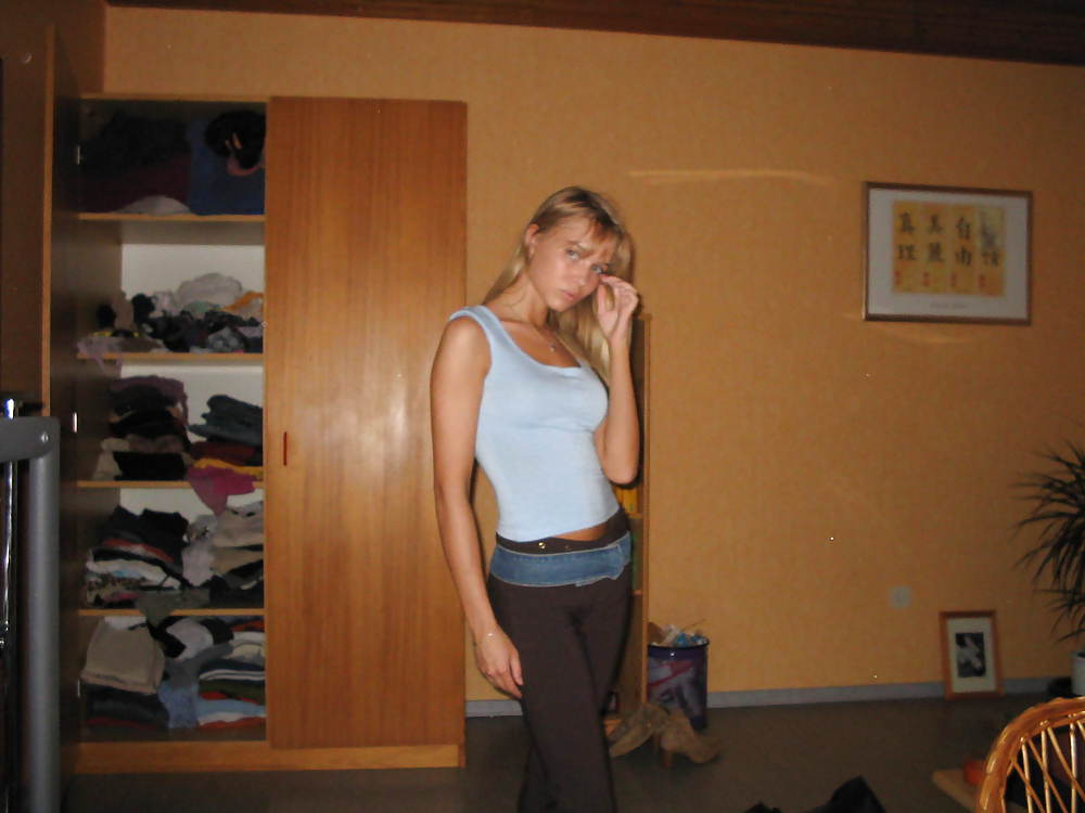Sexy Blonde German Teen Poses In Lingerie porn gallery