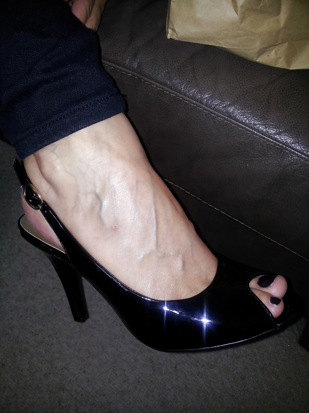 my sexy new peep toe shoes off my man porn gallery