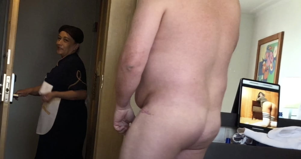 Caught Stroking Cock By Hotel Maid 8 Pics Xhamster