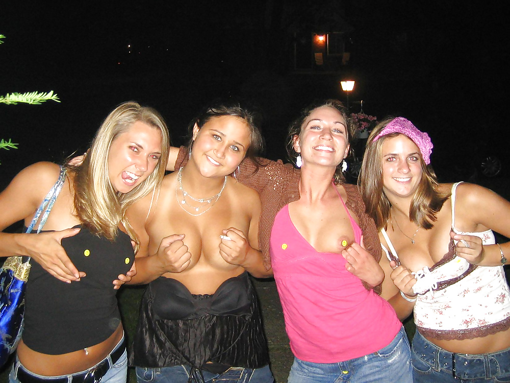 Party girls flashing boobs porn gallery