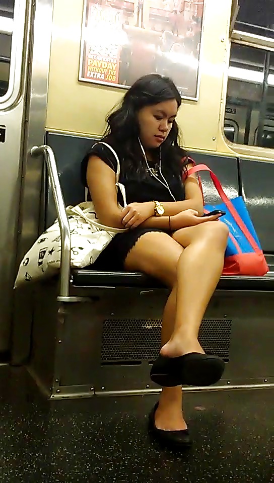 New York Subway Girls Asian Mini Skirt porn gallery