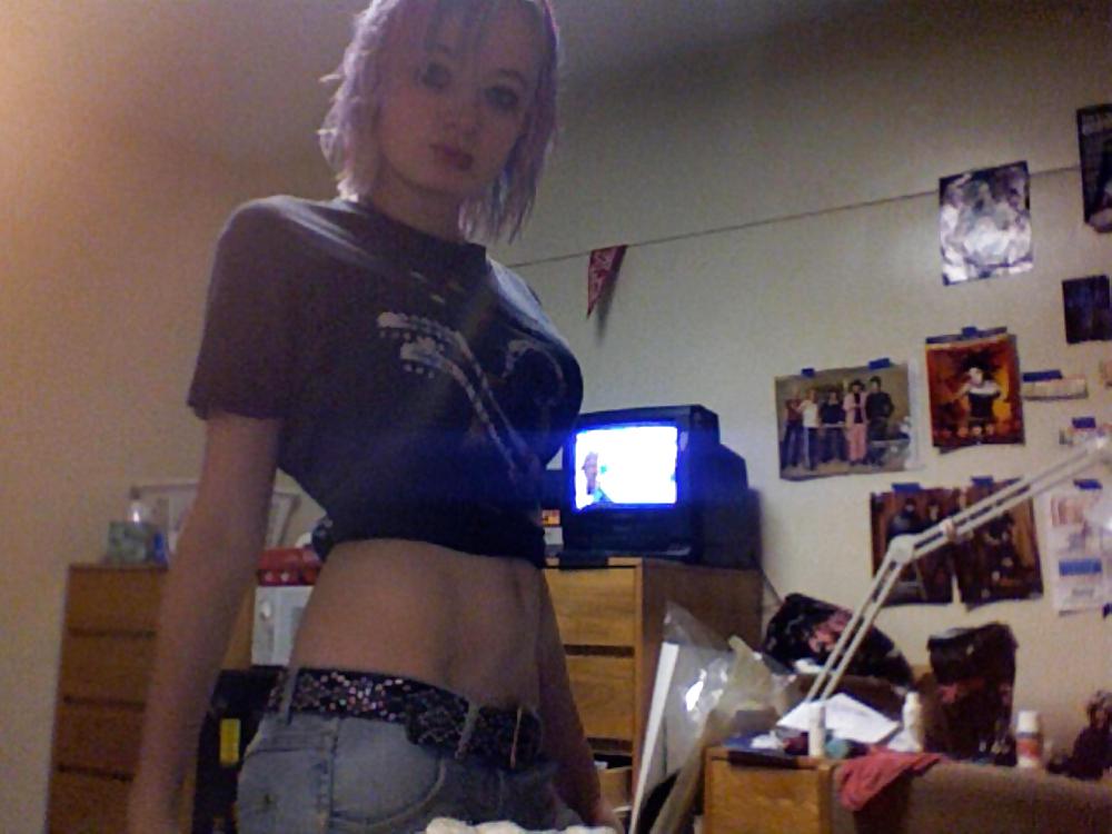 Stolen Pics - Busted Emo Slut Part 2 porn gallery