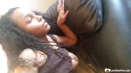 sexy chick with cute breasts seduces her fans         