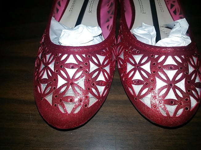 Bella Marie Glitter-N-Mesh Ballet Flats porn gallery