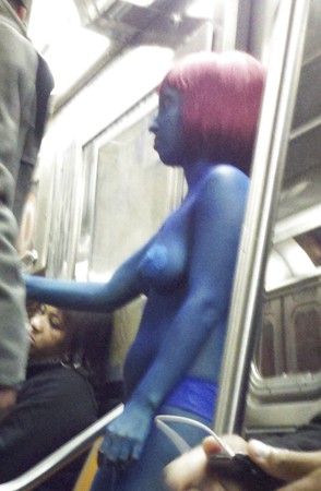 New York Subway Girls 113 Halloween Avatar Girl or Mystique