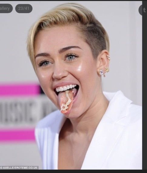 Miley Cyrus Tongue Cumshot 7 Immagini 3475