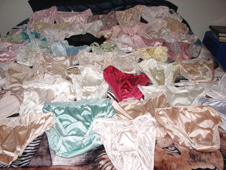 My Nylon Panty collection hagning to dry