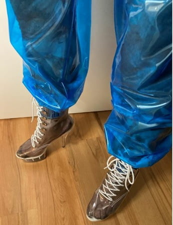 Blue Transparent PVC and Clear PVC Boots - 24 Pics | xHamster