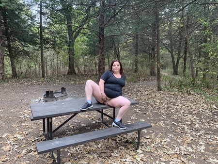 sexy bbw pussy in the woods         