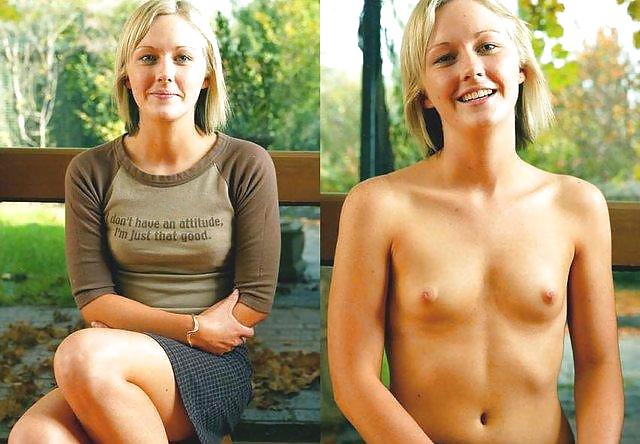 Teens dressed undressed Before and after porn gallery