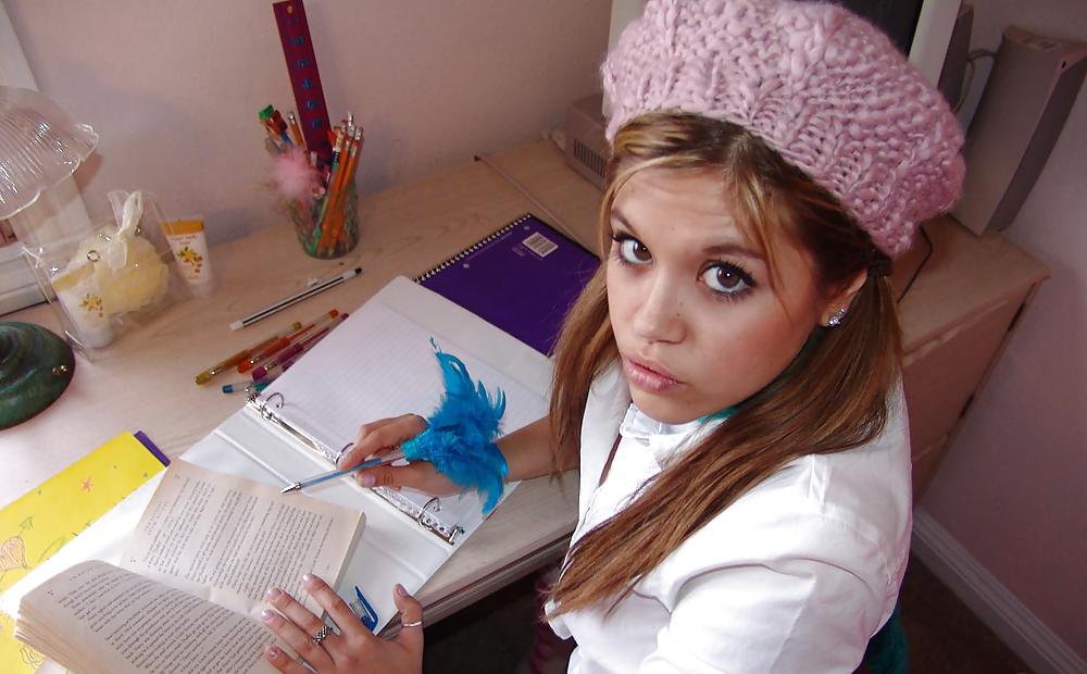 Horny Topanga - Doing her homework porn gallery