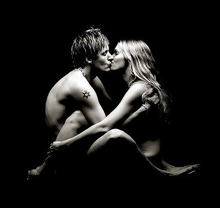 Erotic Sensual Kisses in Black&White - Session 2