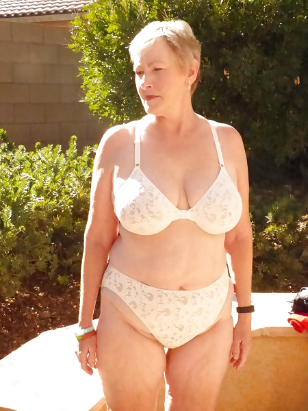 Vintage grannies outdoor thong