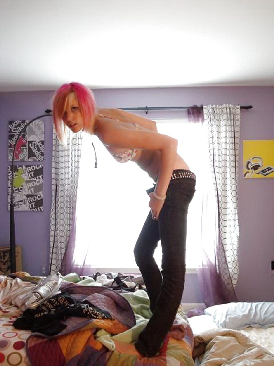 my collection 50 : sexy pink hair emo girl porn gallery