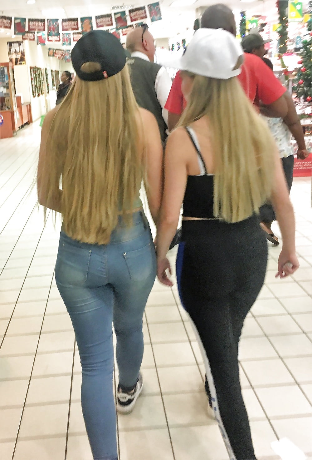 2 mall teens showing off their big tits and asses porn gallery