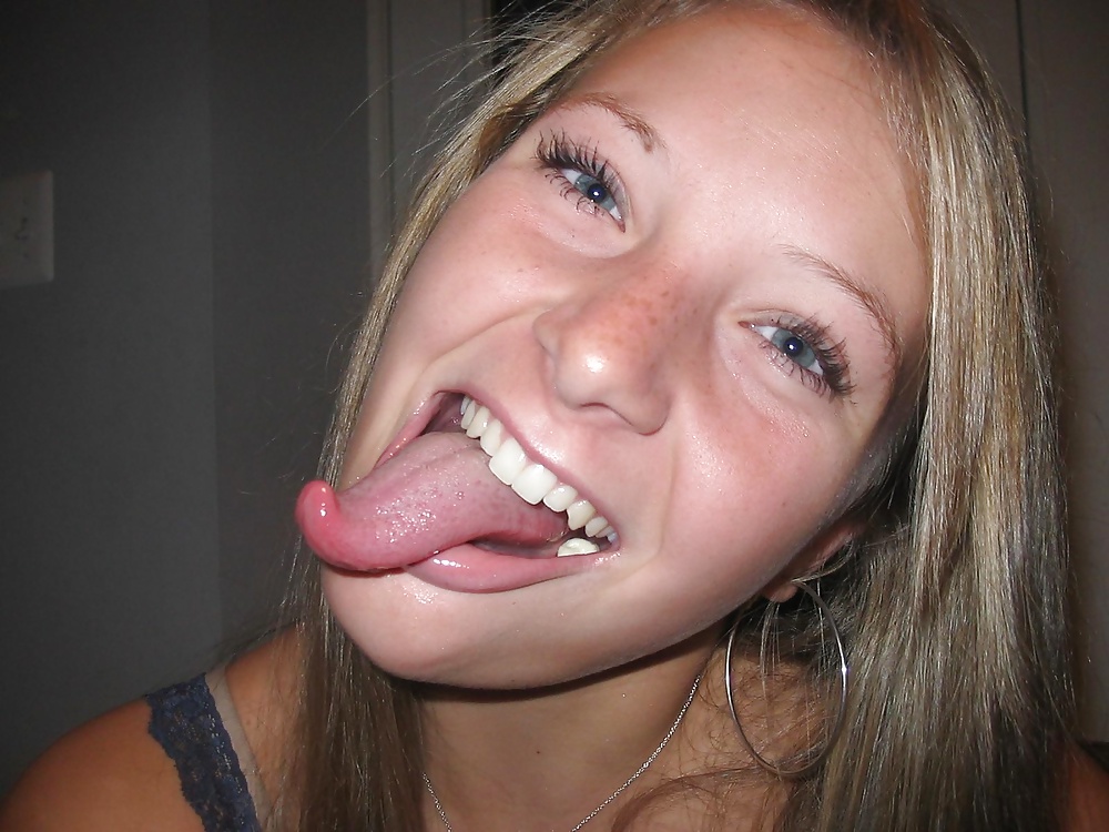 Teen Girls - tongue out and mouth open - Part 1 porn gallery
