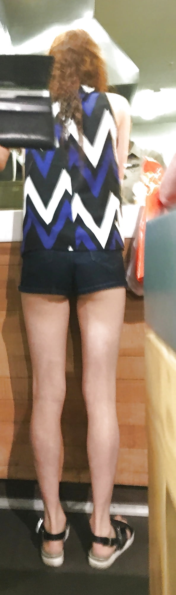 Tiny tight redhead slut mall teen in tiny shorts porn gallery