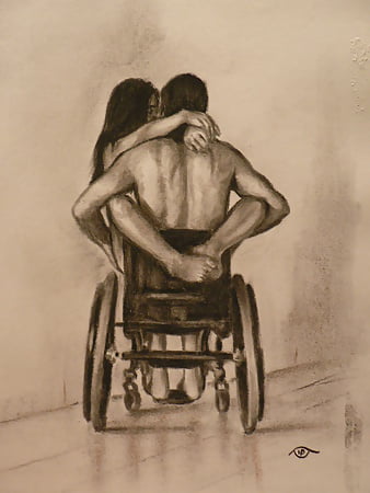 Art of paraplegic couple