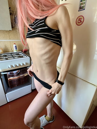 fucked herself in the kitchen         