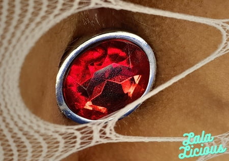 ruby red butt plug and some new lingerie         