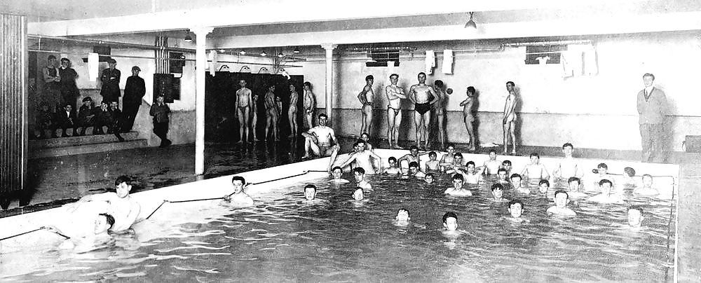 Naked Vintage Swimming