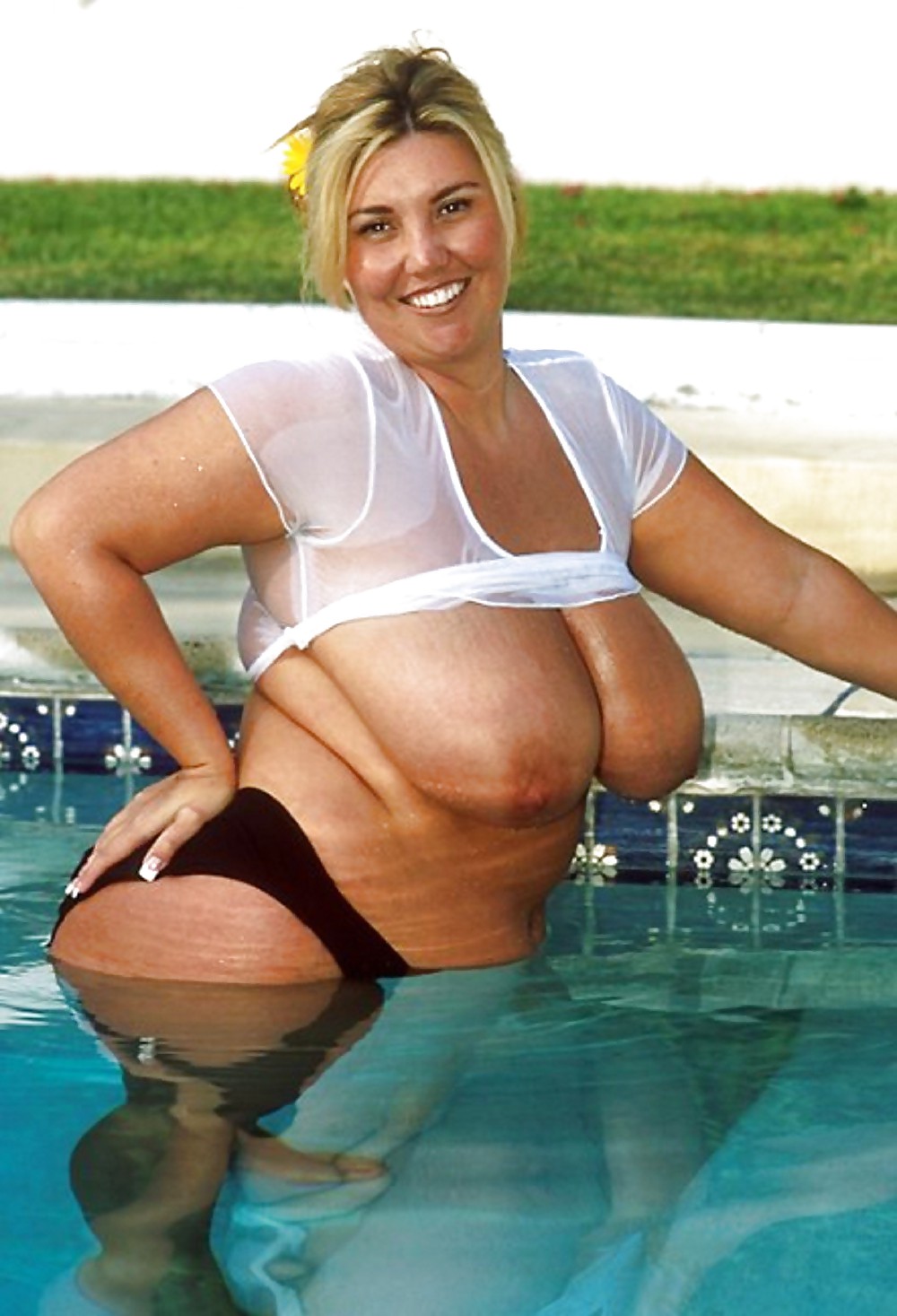 Big boobs chubby at the pool!!! porn gallery