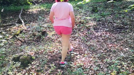 getting naked in the woods         