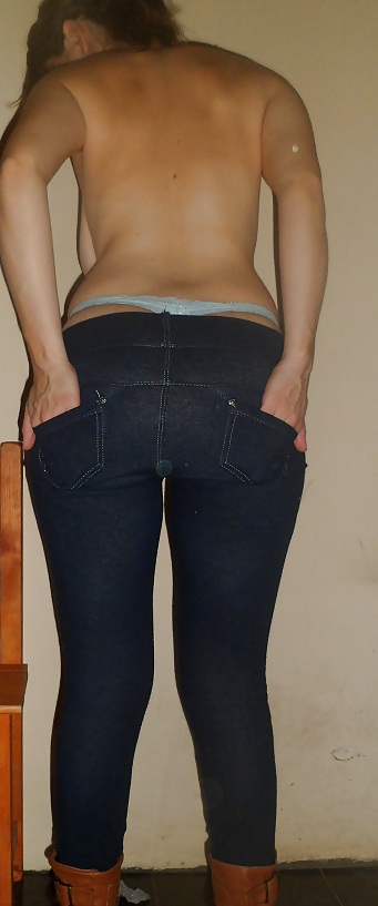 sexy ass tee in jeans and thong porn gallery
