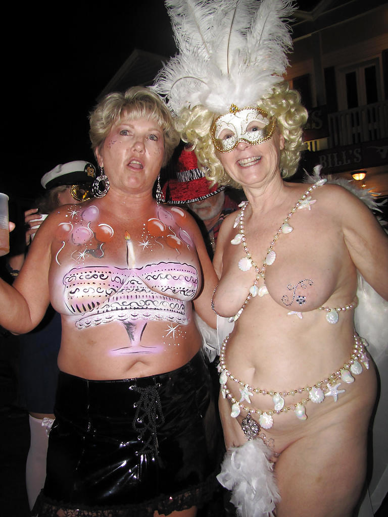 Hot grannies party boobs