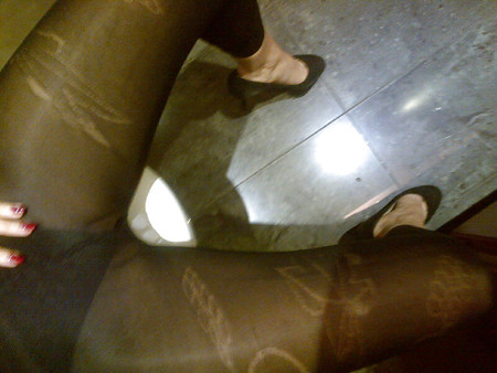 My GF Legs Feet & Black Stockings